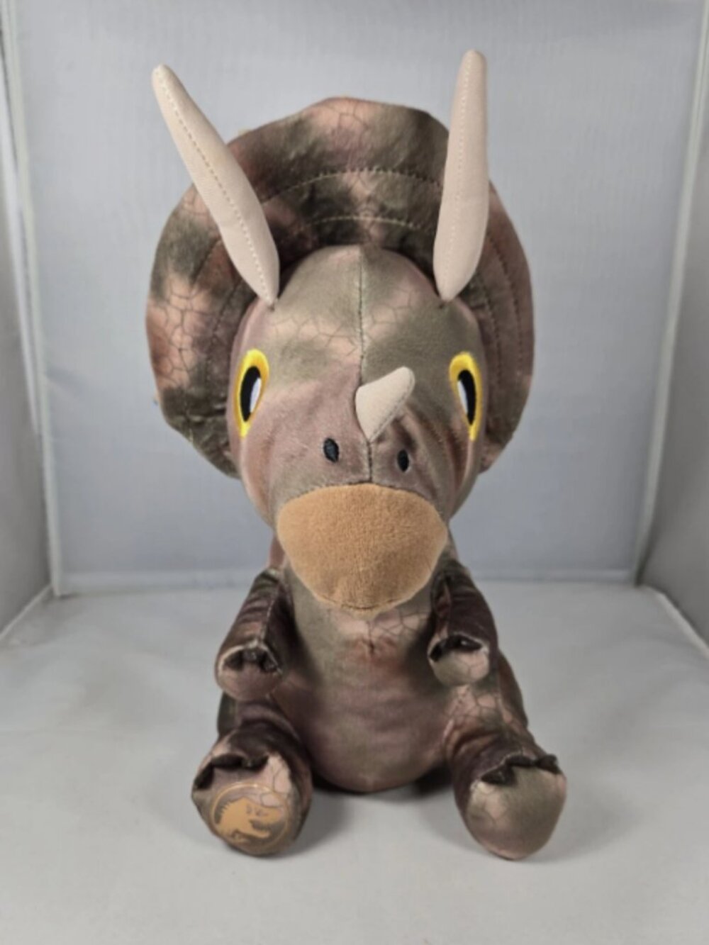 Kohls Cares Jurassic World Triceratops Dinosaur Plush Stuffed Animal RETIRED Toy